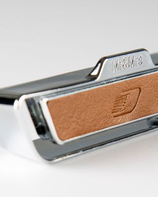 Аромадиффузор в авто Mr&Mrs EVO Brown Leather Chrome Silver - Supreme Wood sswmrs фото