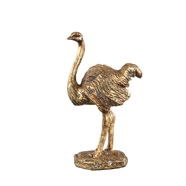 Статуетка (страус) PTMD ANIMAL OSTRICH (20x14x35) Gold (701409-PT), золото