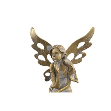 Статуетка (янгол) PTMD XMAS ANGEL ON BALL (11x9x21,5) Gold (711219-PT) 711219-PT фото