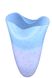 Ваза скляна Gilde GLASS Conical vase "Icepeak" Pack 2 acqua / weiss 34.0 x 19.5 см. 39005-GLD 39005-GLD фото 2