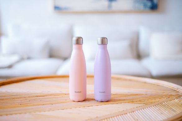Пляшка (термо) Qwetch 260 мл. INSULATED PASTEL Rose Matte Pink (QD3074) QD3074 фото