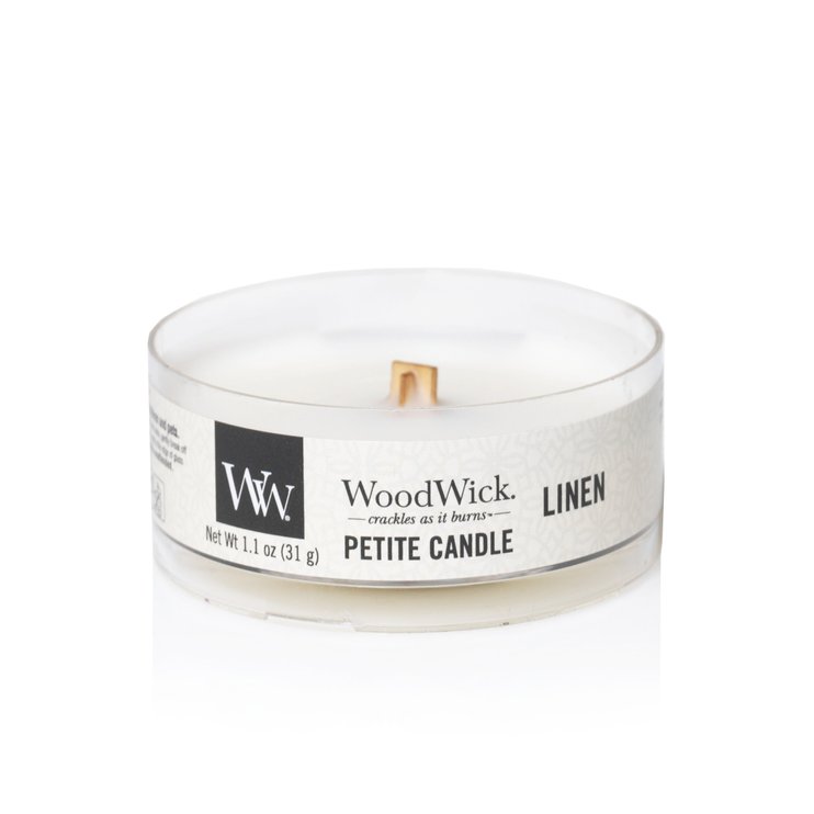 Ароматична свічка Woodwick PETITE CANDLE 7 годин Linen (66135E)