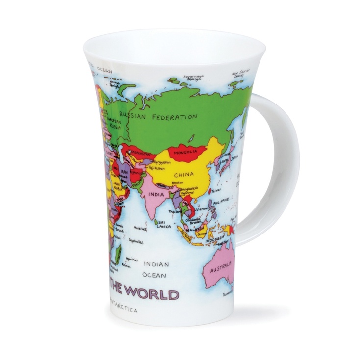 Чашка Dunoon 500 мл. GLENCOE MAP OF THE WORLD (GL-MAPW-XX) GL-MAPW-XX фото