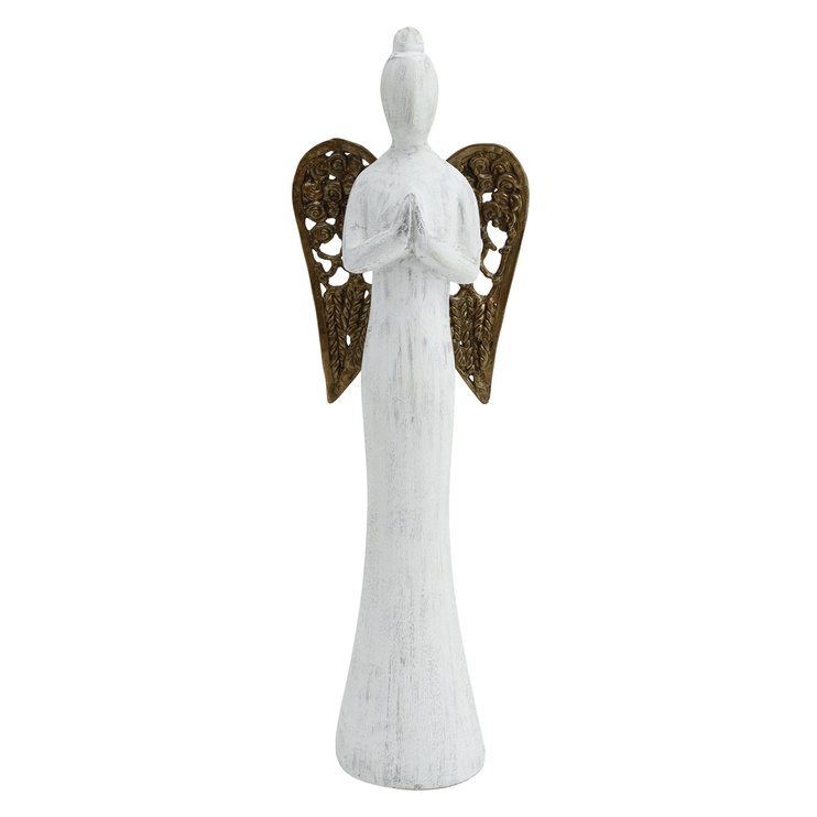 Статуетка (янгол) PTMD XMAS ANGEL S (11,5x9x40) White (710806-PT) 710806-PT фото