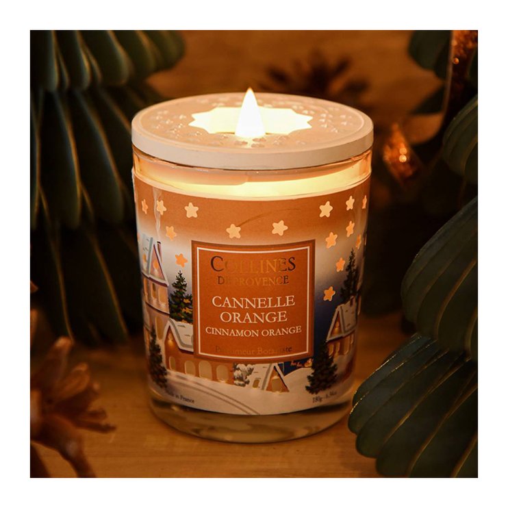 Ароматична свічка Collines de Provence CHRISTMAS Cinnamon Orange 180 гр. C3308COR