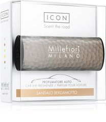 Аромадиффузор в машину Millefiori ICON "HAMMERED METAL" Sandalo Bergamotto (16CAR42)