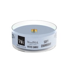 Ароматическая свеча Woodwick PETITE CANDLE 7 часов Soft Chambray (66086E)