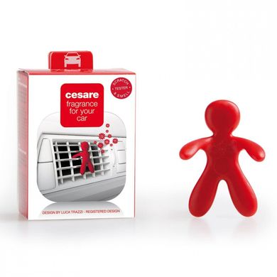 Ароматизатор в машину человечек Mr&Mrs CESARE BOX Peppermint - Red (JCES006NEW)