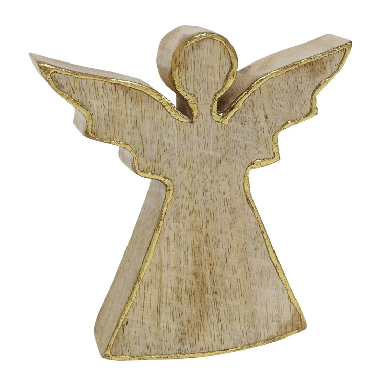 Статуетка (янгол) PTMD XMAS FOIL ANGEL S (12x12x1,5) Brown (711313-PT) 711313-PT фото