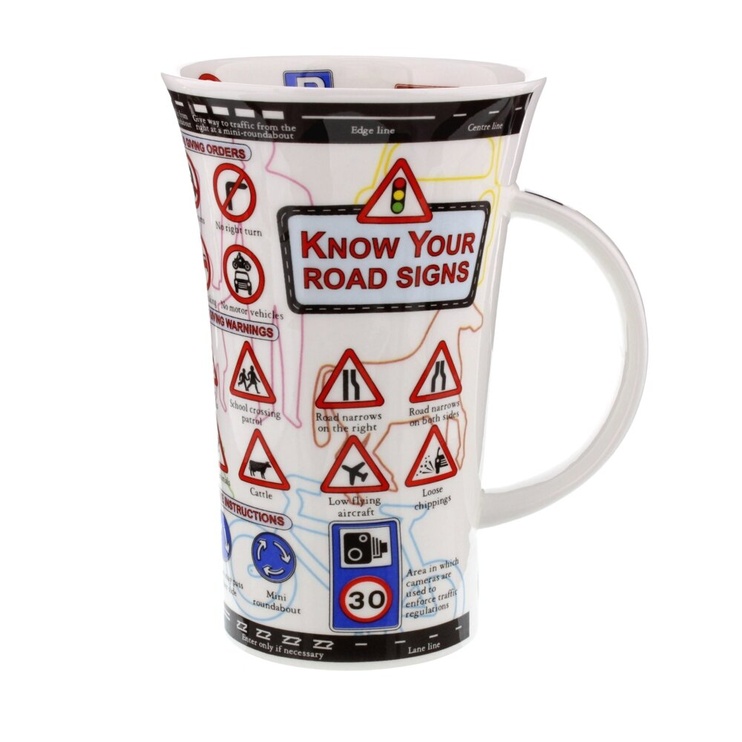 Чашка DUNOON 500 мл. GLENCOE KNOW YOUR ROAD SIGNS (GL-KYRS-XX) GL-KYRS-XX фото