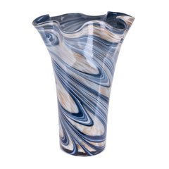 Ваза стекляная Gilde GLASS Vase coral "Swirl" L25,0CMB25,0CM H34,5CM 34.5 x 25.0 см. 39324-GLD