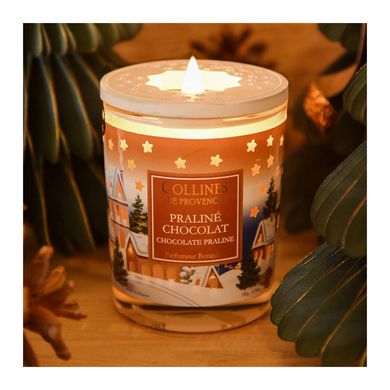 Ароматична свічка Collines de Provence CHRISTMAS Chocolate Praline 180 гр. C3308PCH C3308PCH фото