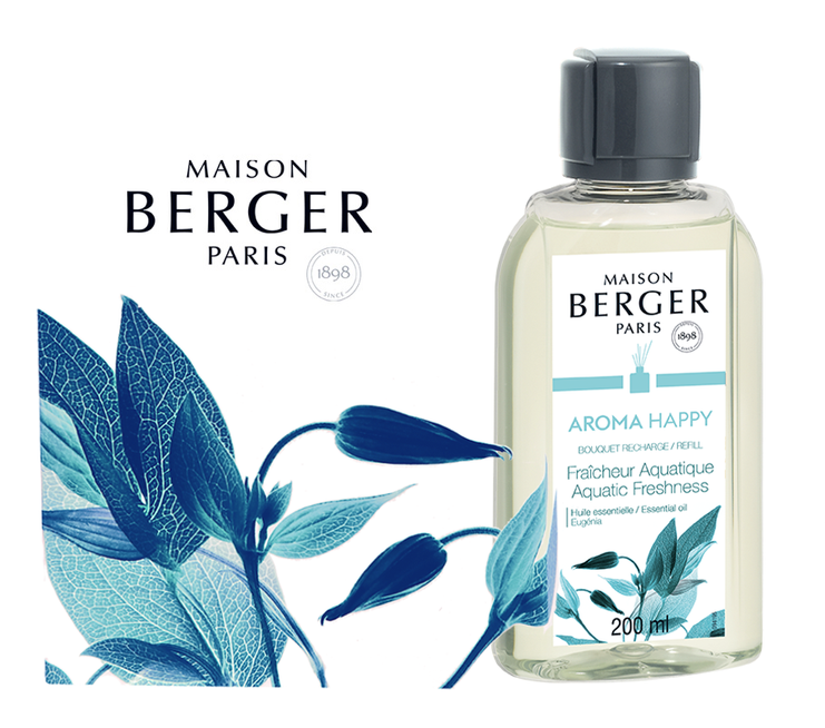 Наповнювач для аромадифузора Maison Berger AROMA 200ml. Happy - Aquatic Freshness (6284-BER) 6284-BER фото