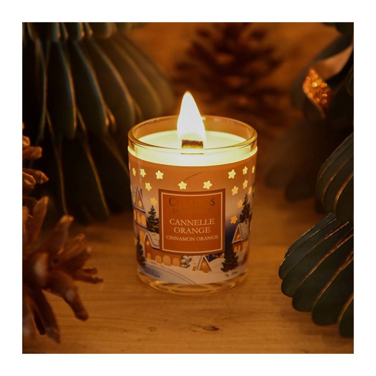Ароматична свічка Collines de Provence CHRISTMAS Cinnamon Orange 75 гр. C3345COR