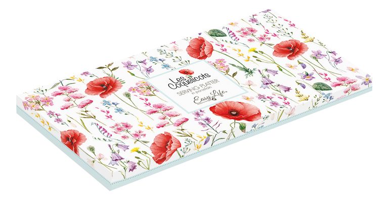 Сервірувальне блюдо Easy Life LES COQUELICOTS 25x11,5 см. (R1193-COQU) R1193-COQU фото