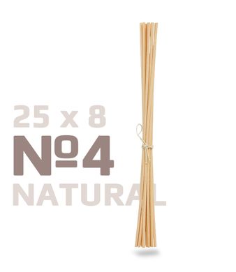 Палочки для аромадиффузора Голландiя NATURAL №:4 ( 25см. x 4мм. x 8од.) білі, ротангові, арт:2504N-08.WHT 2504N-08.WHT фото