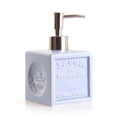 Дозатор (для рідкого мила) La Maison du Savon Marseille CERAMIC LIQUID SOAP DISPENSER - CUBE LAVENDERR (M41013) M41013 фото