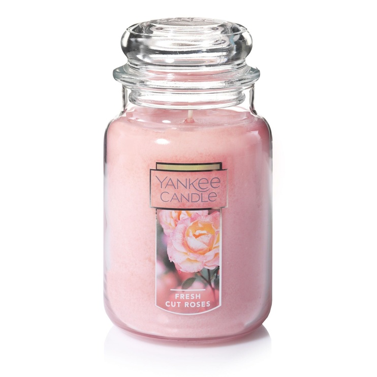 Ароматична свічка Yankee Candle CLASSIC LARGE до 150 годин горіння. Fresh Cut Roses (1038367E)