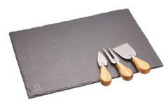 Доска для сыра (комплект, 3 ножа) Artesa SLATE CHEESE PLATTER SET, 35X25CM, в коробке (ARTCHEESESLATE)