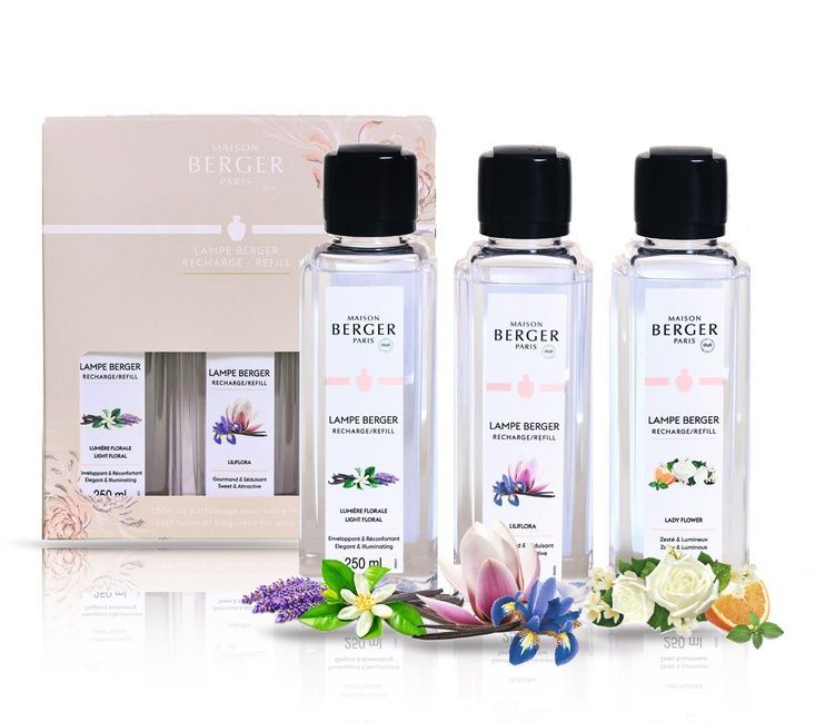 Аромат-наповнювач (Лампа Берже) Maison Berger Light Floral/Liliflora/Lady Flower 3x250 ml. (24033-BER) 24033-BER фото