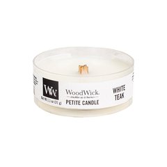 Ароматическая свеча Woodwick PETITE CANDLE 7 часов White Teak (66039E)