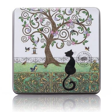 Подарункова коробка Label Provence CARRE ET PLATE (15 x 15 x 3,8) Arbre Chat Noir (BD42) BD42 фото