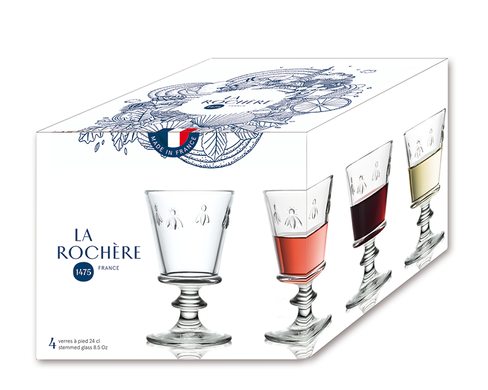 Набір келихів для вина (4 шт.) La Rochere SET DE 4 VERRES A VIN ABEILLE 6110/01 240мл. (611001S4) 611001S4-LR фото