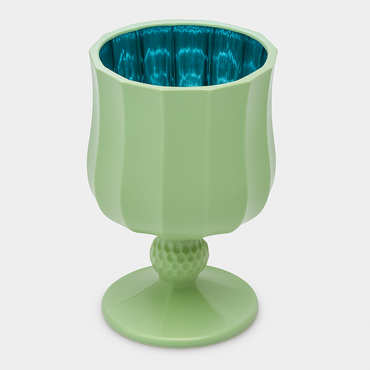 Підсвічник EDG SATIN CALICE H.11.6 D.7 Green (4400316A270G) 4400316A270G фото