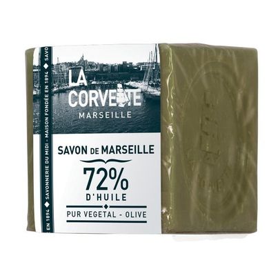 Марсельское мыло La Corvette Cube OLIVE 72% 200g 270201-COR