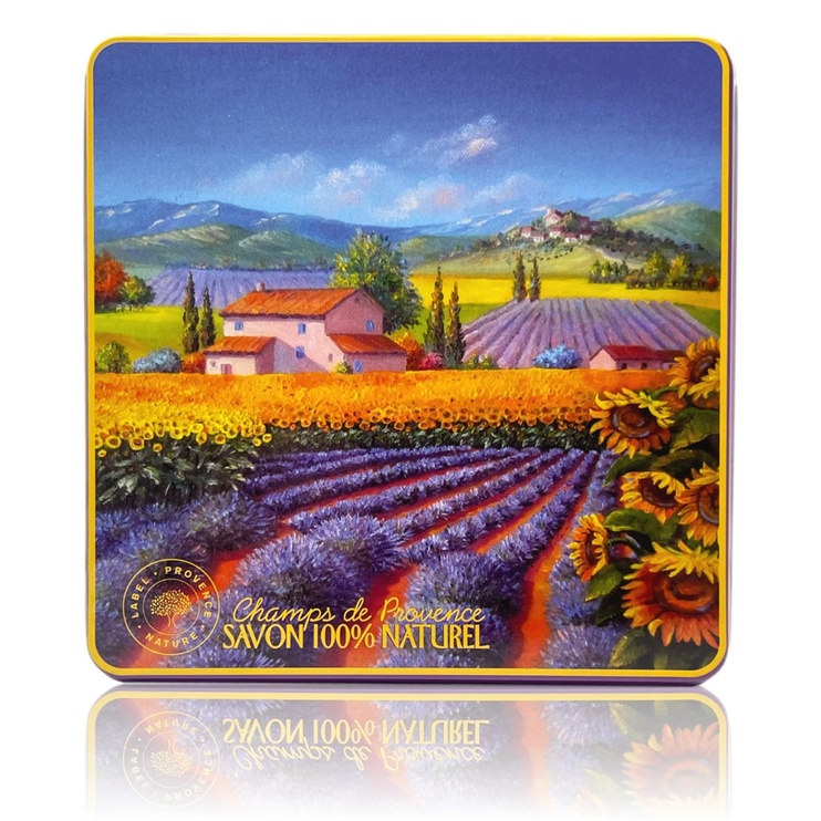 Подарункова коробка Label Provence CARRE ET PLATE (15 x 15 x 3,8) Champs Lavande (BD55) BD55 фото