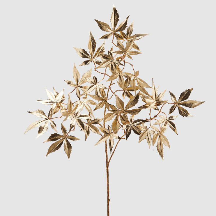Декор-рослина (Інтер'єр) EDG ACERO BELL RAMO METAL H86 Gold (684071-01), Gold