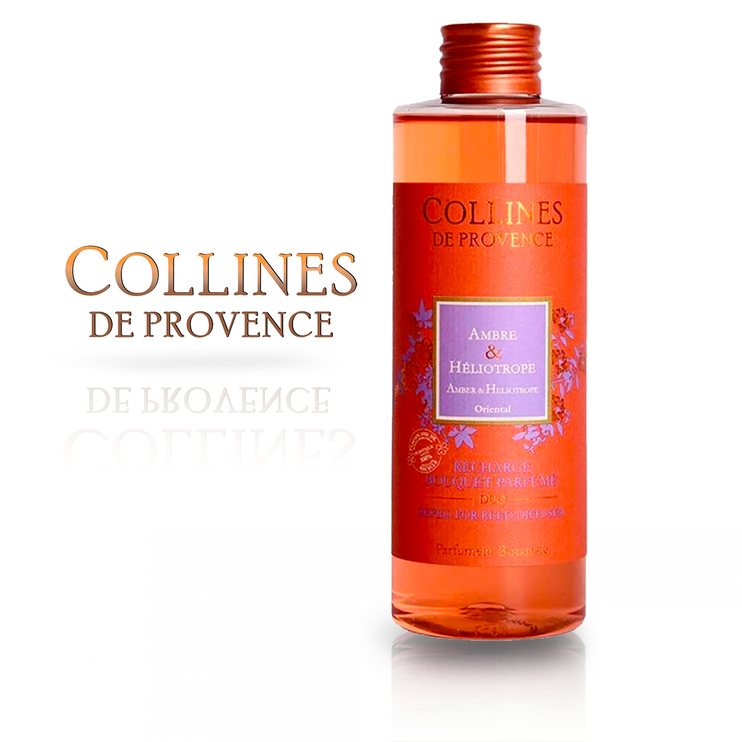 Наповнювач для Аромадифузору Collines de Provence DUO Amber & Heliotrope 200 мл. C2803AHE C2803AHE фото