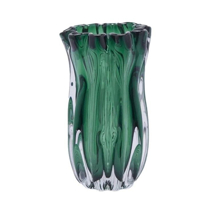 Ваза EDG VASO FLUIDO H27 D16,5 emerald green (1100340A770) 1100340A770 фото