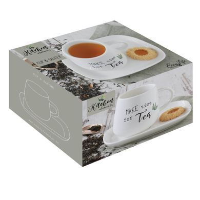 Чашка з блюдцем Easy Life KITCHEN ELEMENTS 275 мл. (R1904-KITE) R1904-KITE фото