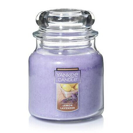 Ароматична свічка Yankee Candle CLASSIC MEDIUM до 75 годин горіння. Lemon Lavender (1073482E)