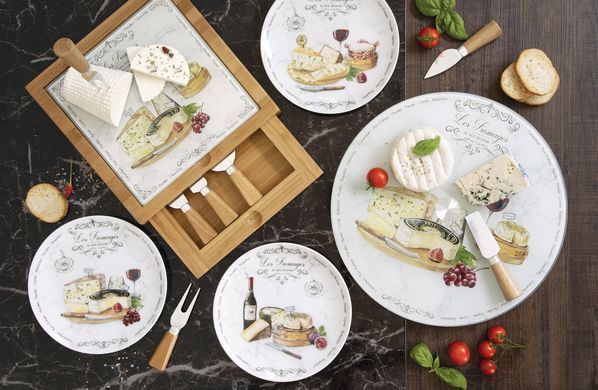 Тарiлка (Набір 4шт.) Easy Life LES FROMAGES D:19 см. (R0464-LESF) R0464-LESF фото