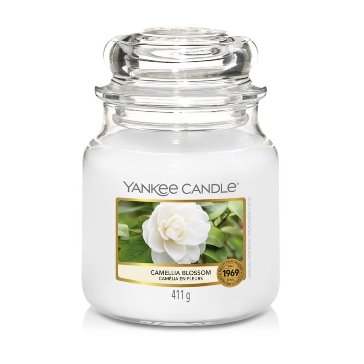 Ароматична свічка Yankee Candle CLASSIC MEDIUM до 75 годин горіння. Camellia Blossom (1651394E)