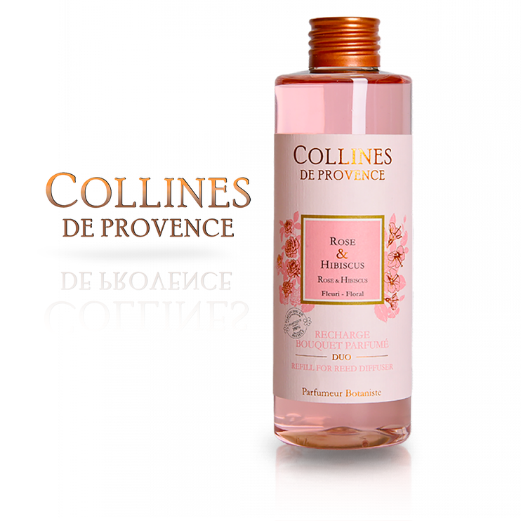 Наповнювач для Аромадифузору Collines de Provence DUO Rose & Hibiscus 200 мл. C2803RHI C2803RHI фото
