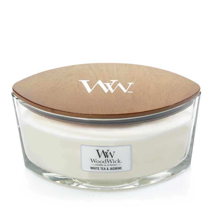 Ароматична свічка Woodwick ELLIPSE 50 годин White Tea & Jasmine (76062E)