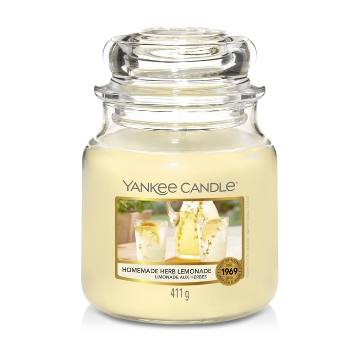 Ароматична свічка Yankee Candle CLASSIC MEDIUM до 75 годин горіння. Homemade Herb Lemonade (1651398E)
