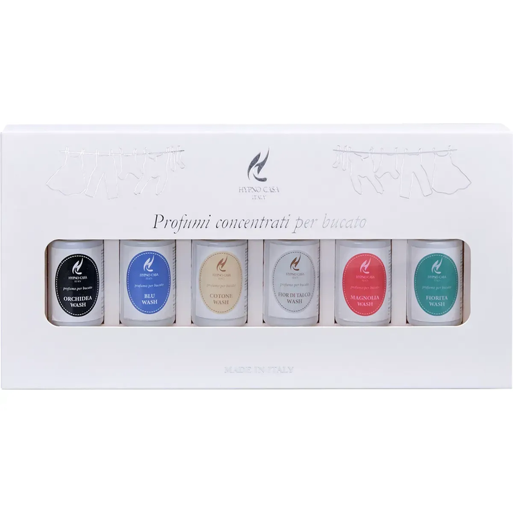Парфум для прання (набір 6 ароматів) Hypno Casa Classic line, 6 x 20мл (Orchidea-Blue-Cotton-Fior Di Talco-Magnolia-Fiorita) 3654-HYP фото
