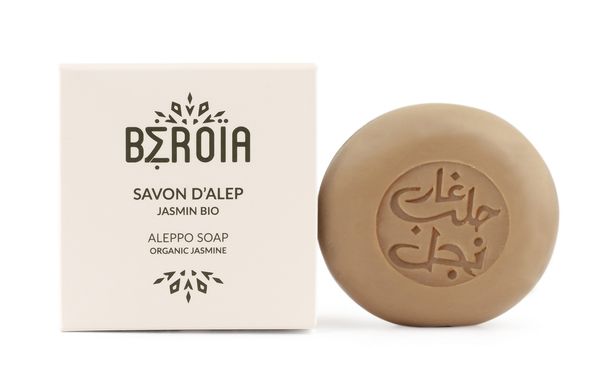Алеппське мило Beroïa ROUND 5% Jasmine 100 gr. (SAV58BE) SAV58BE фото