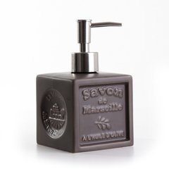 Дозатор (для жидкого мыла) La Maison du Savon Marseille CERAMIC LIQUID SOAP DISPENSER - CUBE TAUPE (M41030)