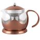 Чайник для заварки La Cafetiere BRUSHED COPPER GLASS INFUSER TEAPOT FOUR CUP в коробці, 1200 мл. (5164824-CRT) 5164824-CRT фото 1