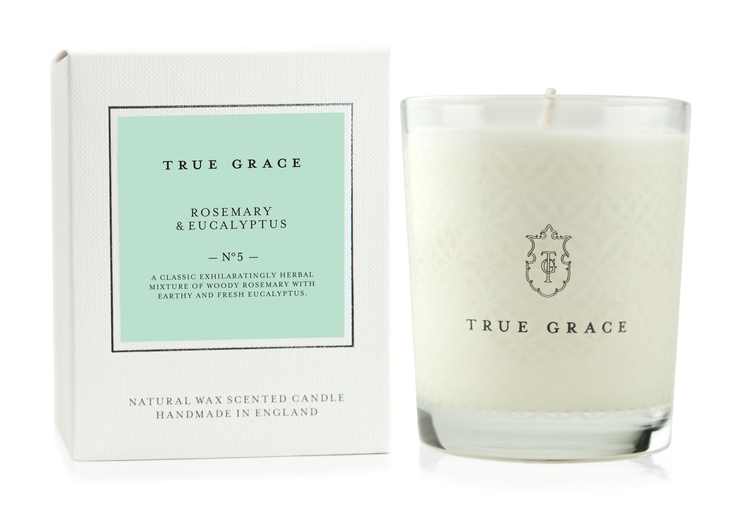 Ароматична свічка True Grace VILLAGE CANDLE 40H №:05 Rosemary & Eucalyptus (CLA-V-05)