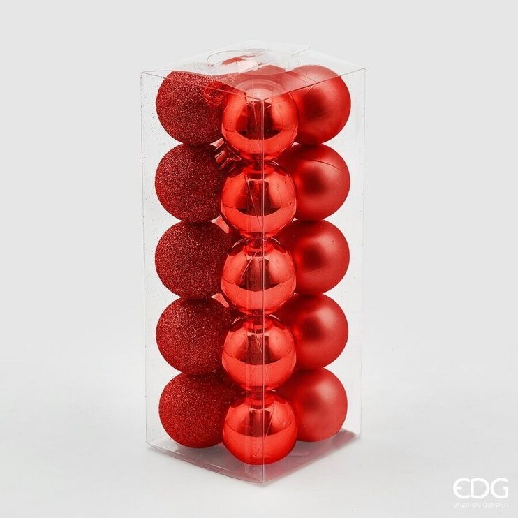 Подвiс-декор (Комплект 20шт.) EDG POLY MIX 40MM CF20PZ PVC Red (673634-400) 673634-400 фото