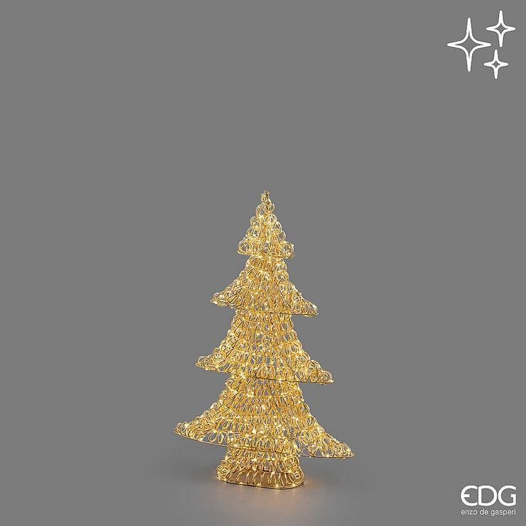 Ялинка декоративна (LED) EDG CURLY MICROLED H.80 L.53 L.14 IP44 Gold (6300179A010) 6300179A010 фото