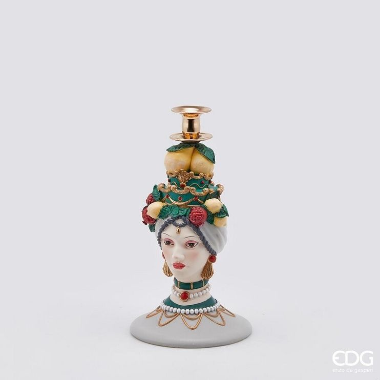 Підсвічник EDG SICILY POLY H31 D17 Green (714688-700) 714688-700 фото
