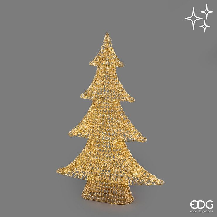 Ялинка декоративна (LED) EDG CURLY MICROLED H.120 L.86 L.23 IP44 Gold (6300180A010) 6300180A010 фото